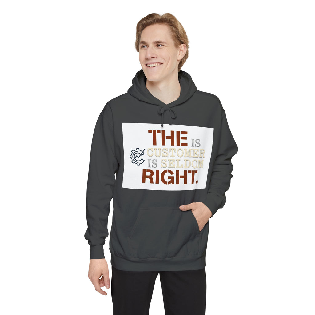 EYO “The Customer Is Seldom Right.” Graphic Garment-Dyed Pullover