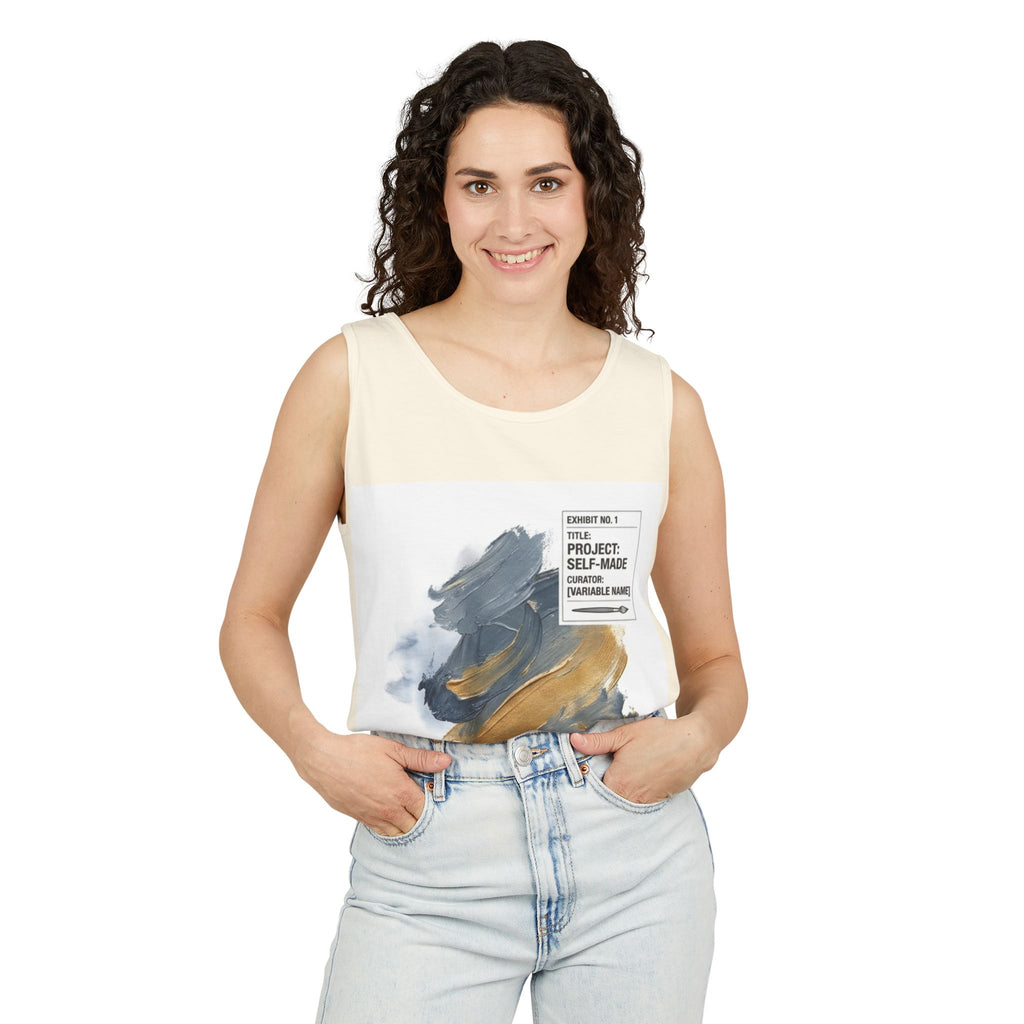EYO Artist Paintbrush Tank Top — 'Project: Self-Made' Abstract Brushstroke Design