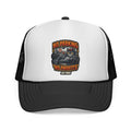 Trucker Cap — "No Parking No Profits" Vintage Cat Graphic