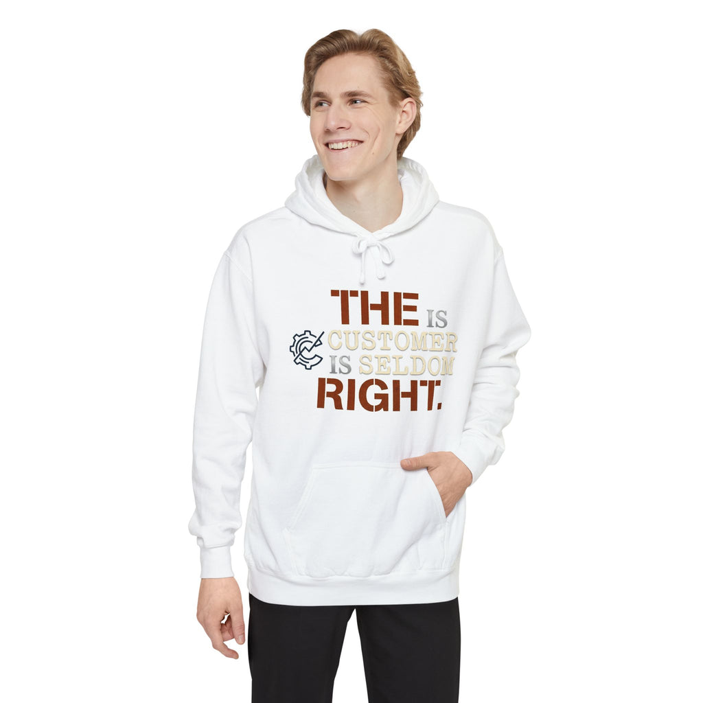 EYO “The Customer Is Seldom Right.” Graphic Garment-Dyed Pullover