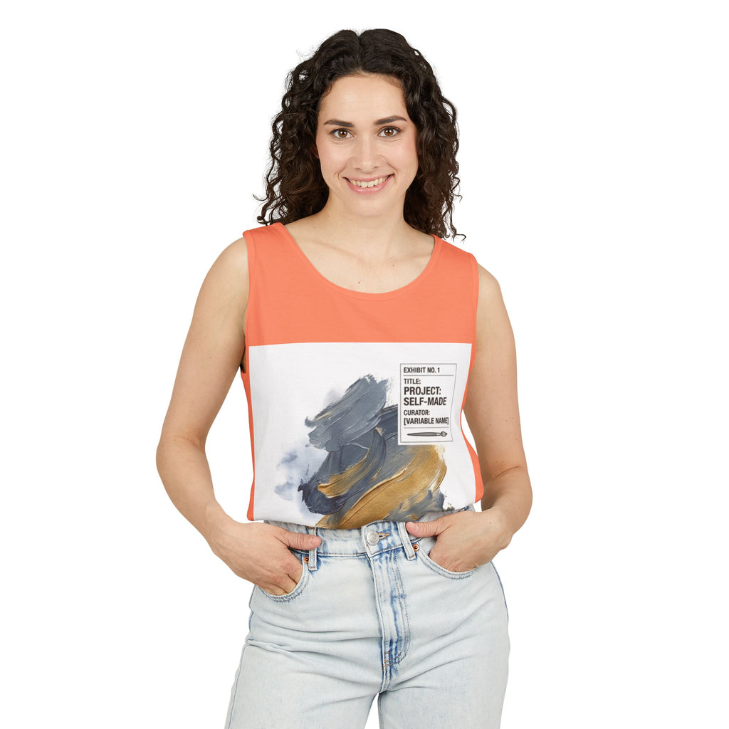 EYO Artist Paintbrush Tank Top — 'Project: Self-Made' Abstract Brushstroke Design