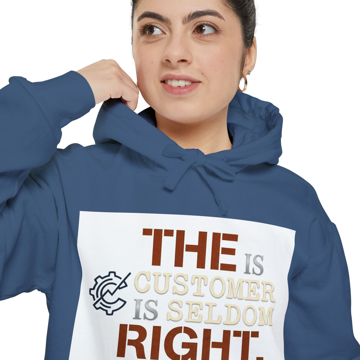 EYO “The Customer Is Seldom Right.” Graphic Garment-Dyed Pullover