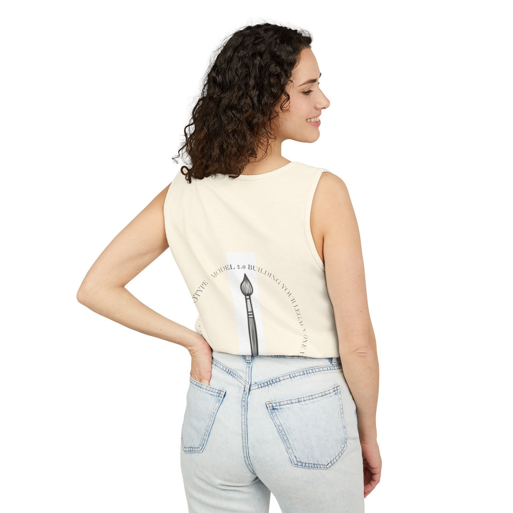 EYO Artist Paintbrush Tank Top — 'Project: Self-Made' Abstract Brushstroke Design