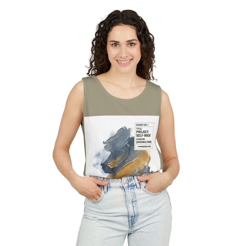 EYO Artist Paintbrush Tank Top — 'Project: Self-Made' Abstract Brushstroke Design