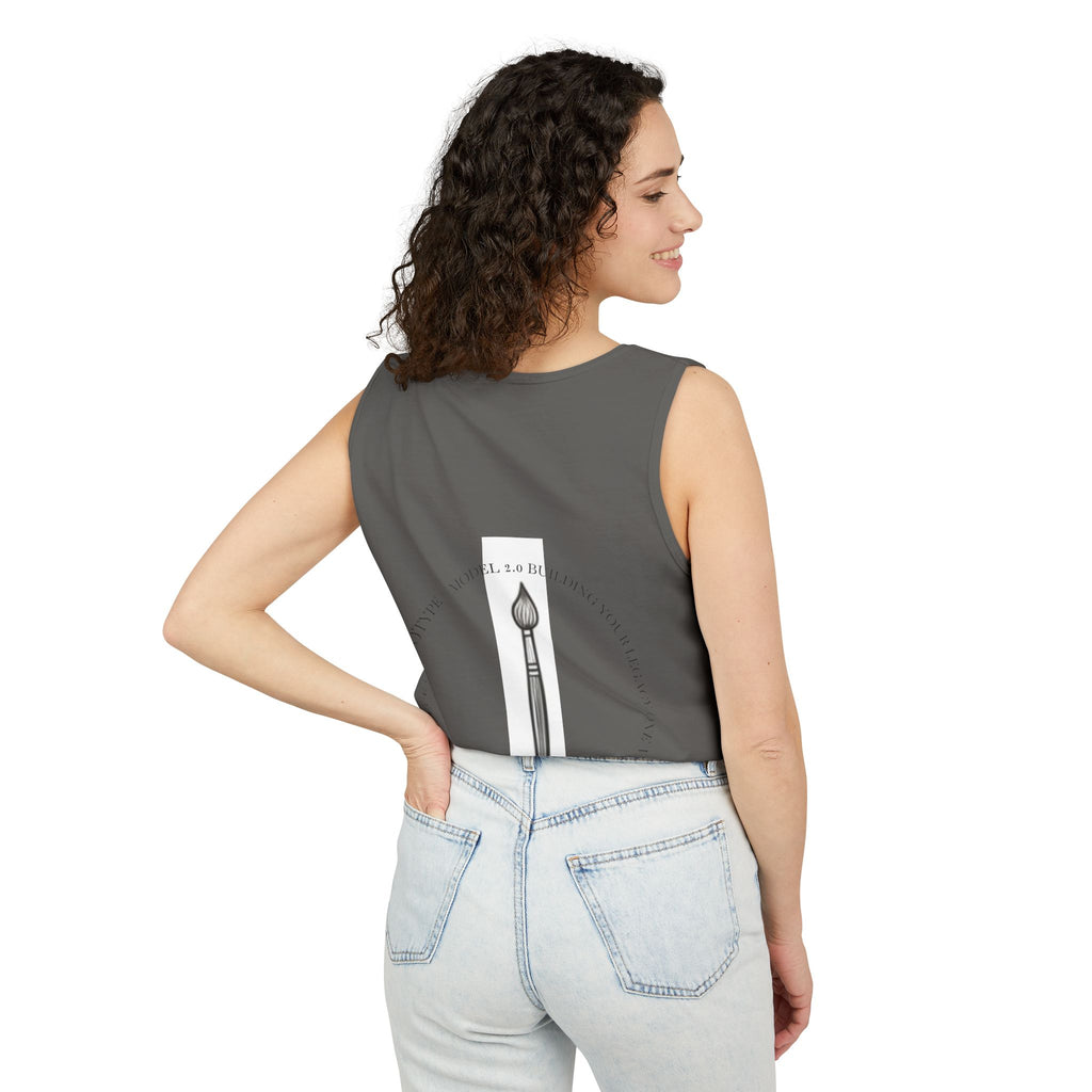 EYO Artist Paintbrush Tank Top — 'Project: Self-Made' Abstract Brushstroke Design