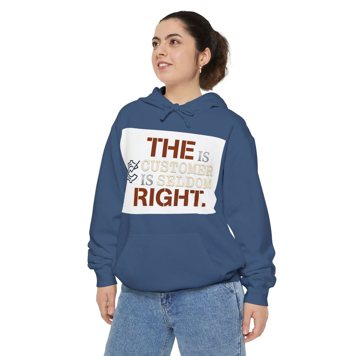 EYO “The Customer Is Seldom Right.” Graphic Garment-Dyed Pullover