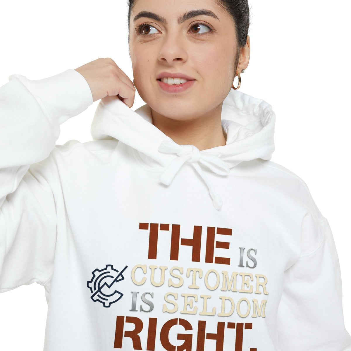 EYO “The Customer Is Seldom Right.” Graphic Garment-Dyed Pullover