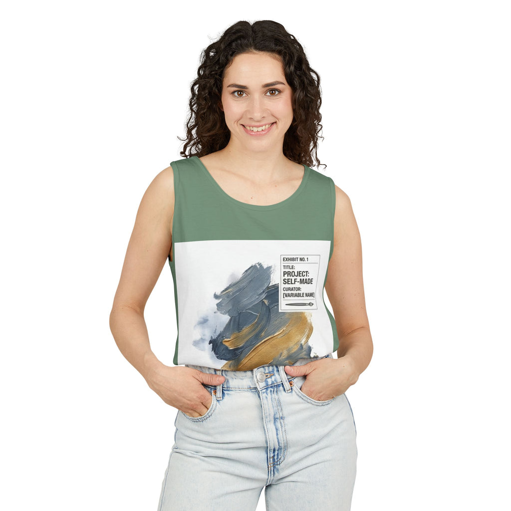 EYO Artist Paintbrush Tank Top — 'Project: Self-Made' Abstract Brushstroke Design