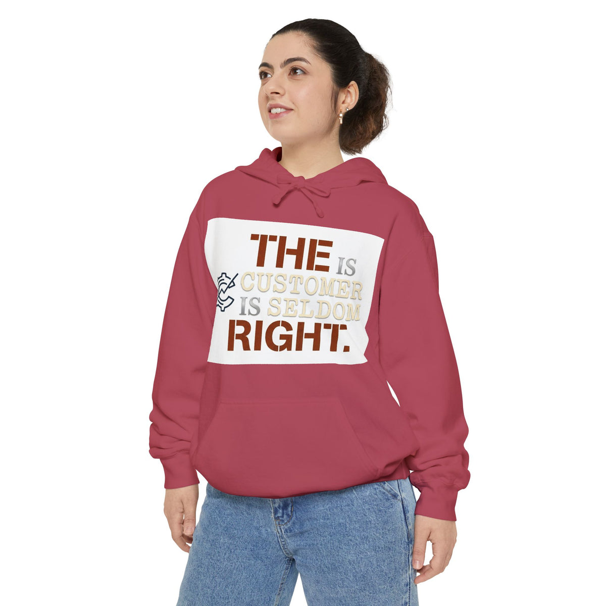 EYO “The Customer Is Seldom Right.” Graphic Garment-Dyed Pullover