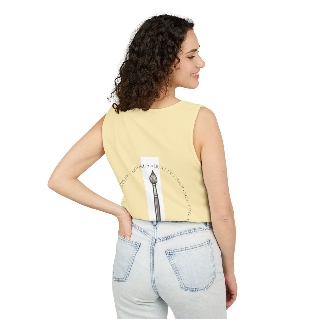 EYO Artist Paintbrush Tank Top — 'Project: Self-Made' Abstract Brushstroke Design