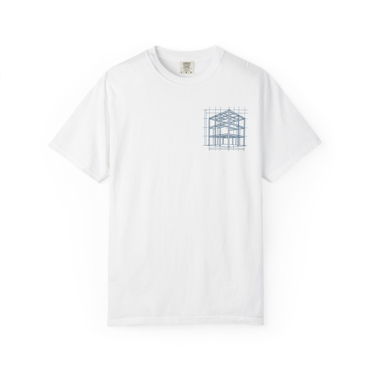 EYO Self-Made Project T-Shirt — Architectural Blueprint Graphic Tee