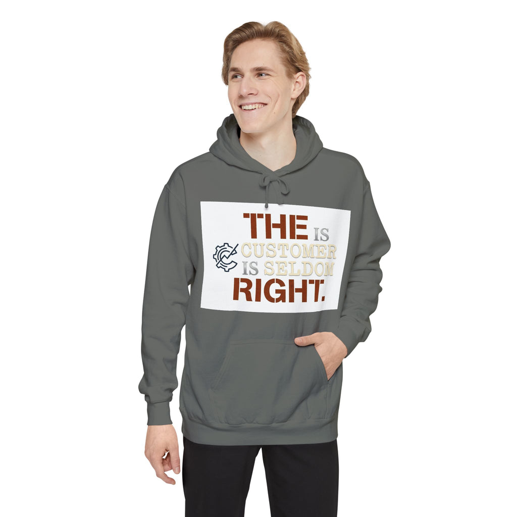 EYO “The Customer Is Seldom Right.” Graphic Garment-Dyed Pullover