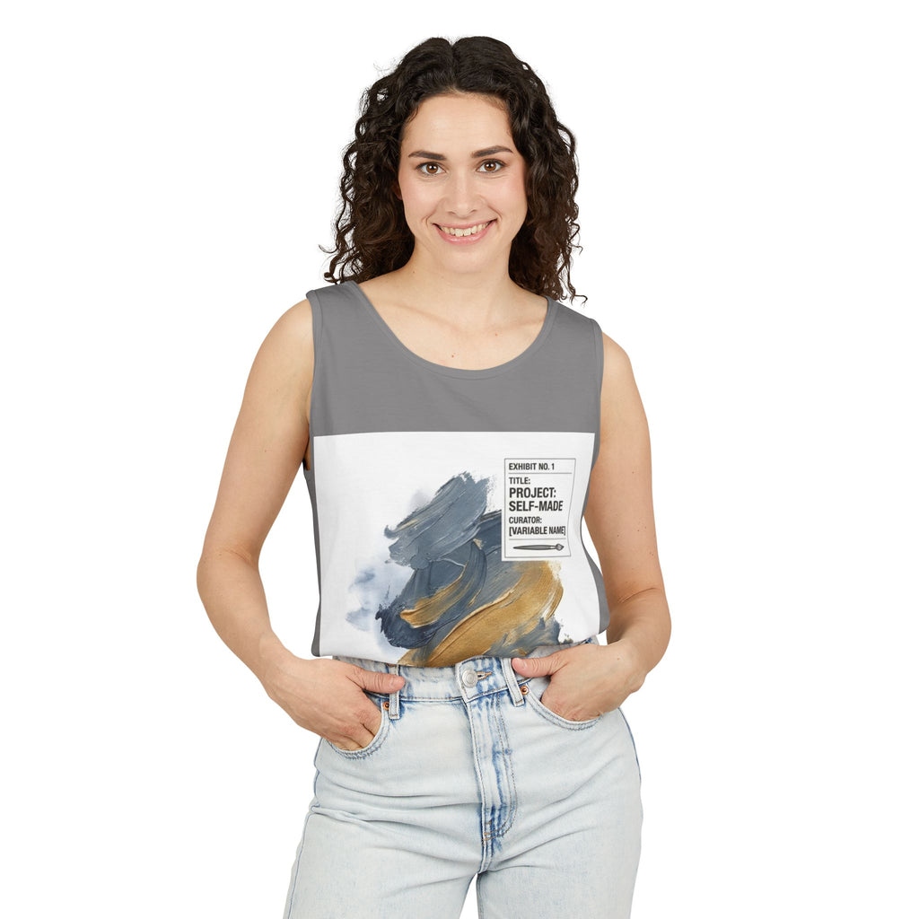 EYO Artist Paintbrush Tank Top — 'Project: Self-Made' Abstract Brushstroke Design