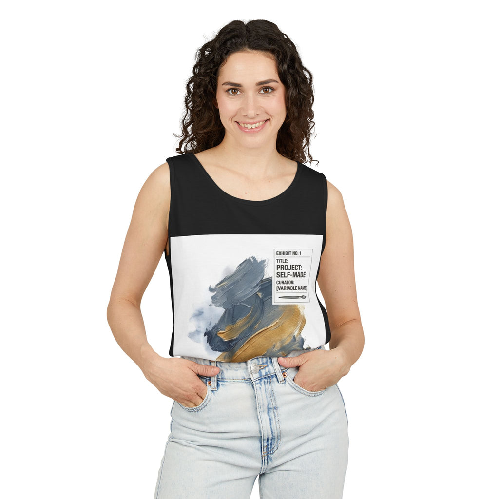 EYO Artist Paintbrush Tank Top — 'Project: Self-Made' Abstract Brushstroke Design