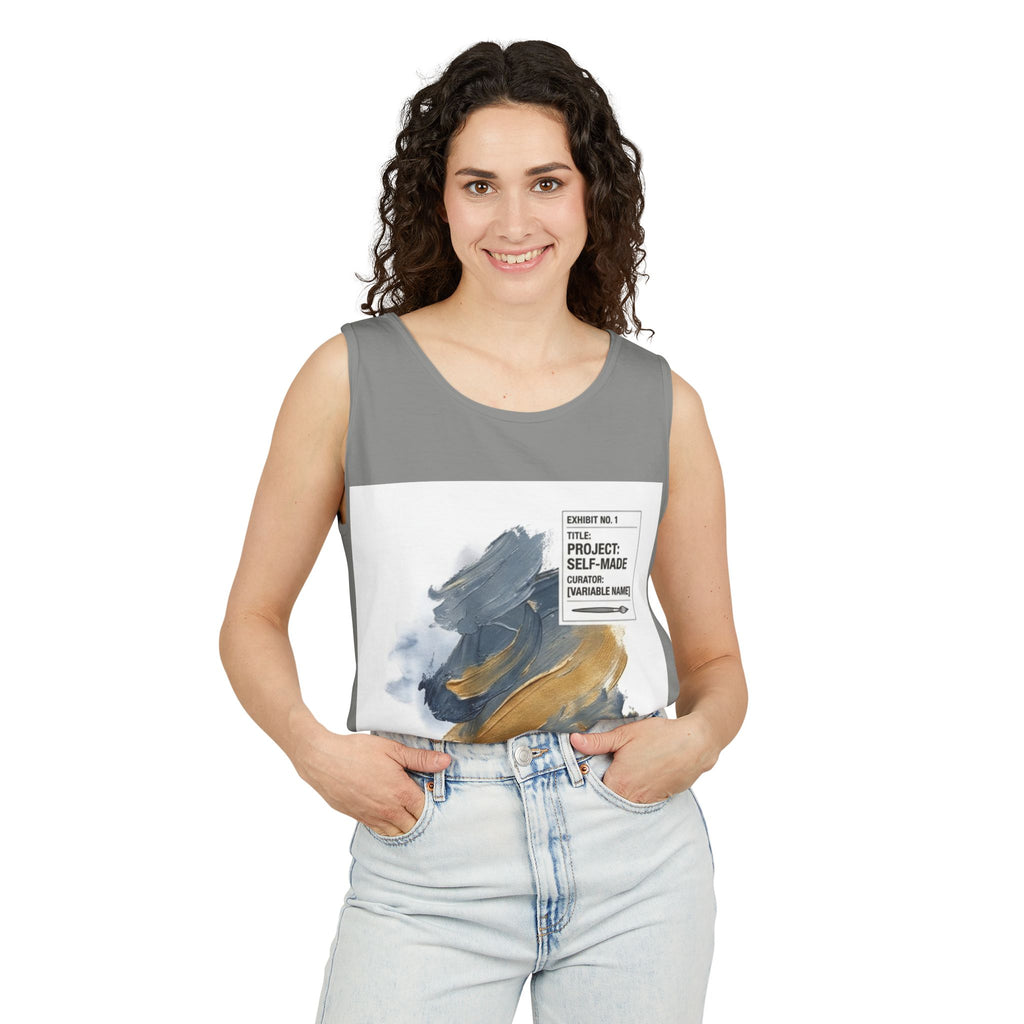 EYO Artist Paintbrush Tank Top — 'Project: Self-Made' Abstract Brushstroke Design