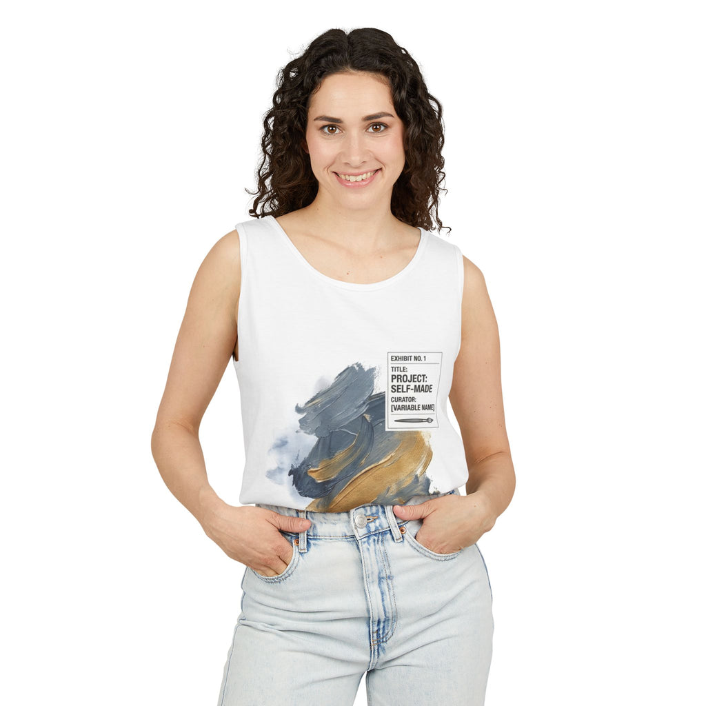 EYO Artist Paintbrush Tank Top — 'Project: Self-Made' Abstract Brushstroke Design