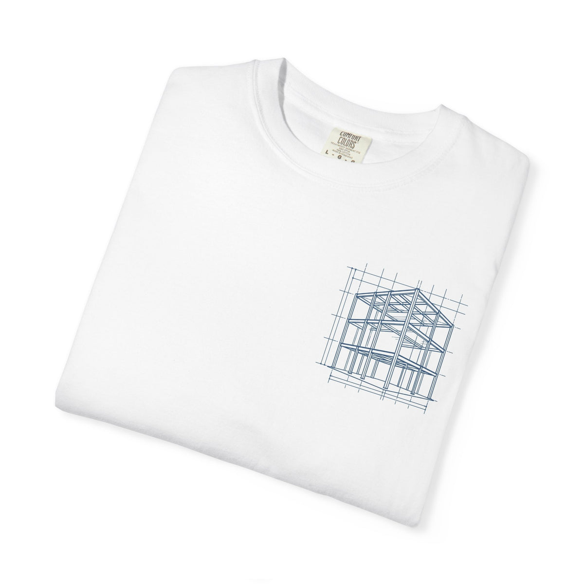 EYO Self-Made Project T-Shirt — Architectural Blueprint Graphic Tee