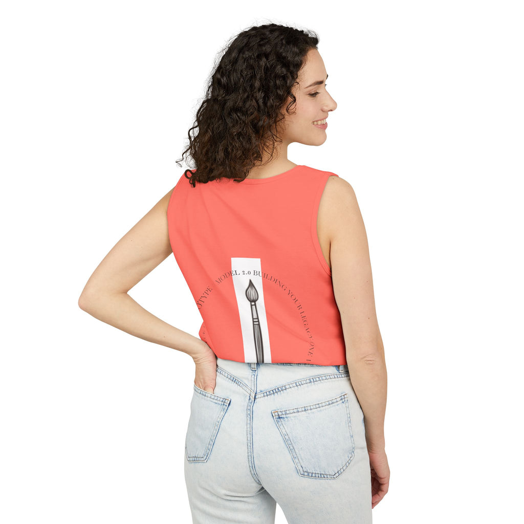 EYO Artist Paintbrush Tank Top — 'Project: Self-Made' Abstract Brushstroke Design